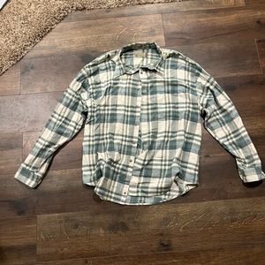 Vintage Bill Blass made in Ukraine flannel button up shirt